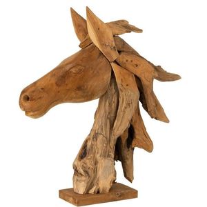 Dřevěná dekorace hlava koně Horse head teak - 49*17*63cm 10889 obraz
