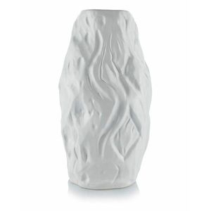 DekorStyle Váza Louis 29 cm bílá obraz