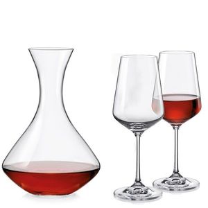 Crystalex SANDRA set karafa a skleničky na víno (1+2) obraz