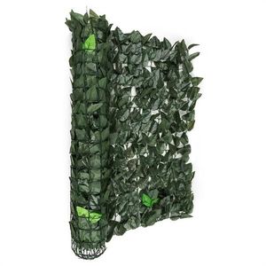 Blumfeldt Fency Dark Leaf, plot na ochranu před pozorováním, ochrana před větrem, 300 x 100 cm, buk, tmavě zelený obraz