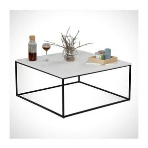 Konferenční stolek ROYAL 43x75 cm černá/bílá obraz