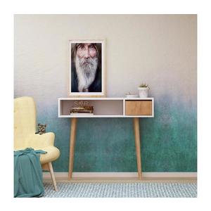 Odkládací stolek KIOGI 94x100 cm bílá/béžová obraz