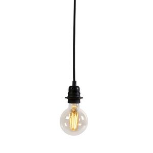 Moderní závěsná lampa černá stmívatelná - Cava Luxe 1 obraz