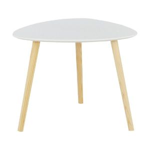 Příruční stolek Tavas, bílá, 48 x 48 x 40 cm obraz