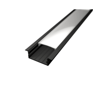 LED Solution Vestavný profil pro LED pásky V4 černý Vyberte variantu a délku: Profil bez difuzoru 1m obraz