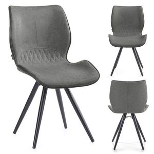 HOMEDE Jídelní židle Horsal šedá, velikost 48, 5x69, 5x82 obraz