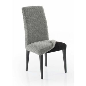 Potah elastický na celou židli, komplet 2 ks MARTIN, světle šedý obraz