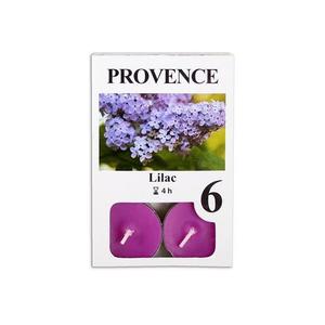 Provence Čajová svíčka 6ks šeřík obraz