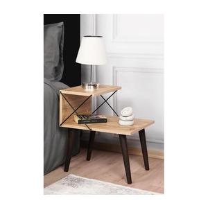 Noční stolek CROSS 55x50 cm hnědá obraz