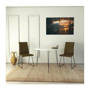 Jídelní stůl SANDALF 75x90 cm bílá obraz