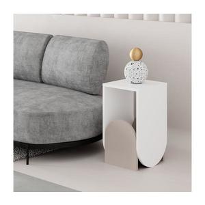 Odkládací stolek NUN 55x32 cm bílá/béžová obraz