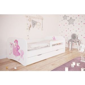 Kocot kids Dětská postel Babydreams princezna na koni bílá, varianta 70x140, bez šuplíků, bez matrace obraz
