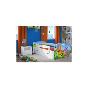 Kocot kids Dětská postel Babydreams safari bílá, varianta 70x140, bez šuplíků, bez matrace obraz