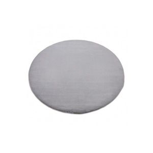 Dywany Lusczow Kulatý koberec BUNNY stříbrný, velikost kruh 100 obraz