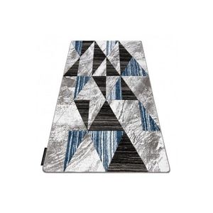 Dywany Lusczow Kusový koberec ALTER Nano trojúhelníky modrý, velikost 160x220 obraz