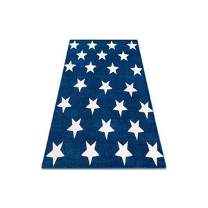 Dywany Lusczow Kusový koberec SKETCH DECLAN modrý / bílý - Hvězda, velikost 180x270 obraz