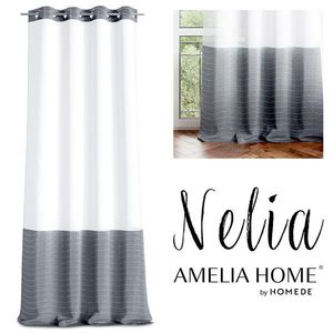 Záclona AmeliaHome Nelia I bílá, velikost 140x270 obraz