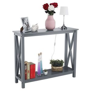 Konzolový stolek Sonet, šedá, 100 x 30 x 80 cm obraz