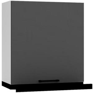 Kuchyňská skříňka Max W60/68 Slim Pl s černou kapucí šedá obraz