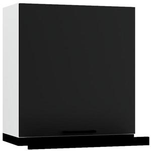 Kuchyňská skříňka Max W60/68 Slim Pl s černou kapucí černá obraz
