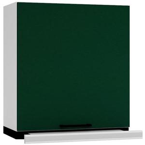 Kuchyňská skříňka Max W60/68 Slim Pl se stříbrnou kapucí zelená obraz