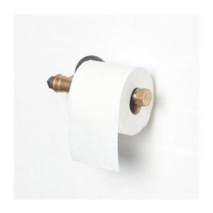 Držák toaletního papíru BORURAF 8x22 cm černá/zlatá obraz
