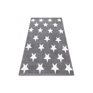 Dywany Lusczow Kusový koberec SKETCH DECLAN šedý / bílý - Hvězda, velikost 160x220 obraz