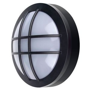 Solight Černé LED stropní/nástěnné svítidlo kulaté s mřížkou 20W IP65 WO754 obraz