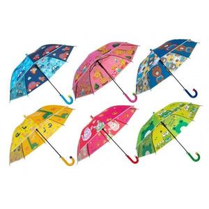 Deštník vystřelovací 66 cm kov/plast mix barev obraz