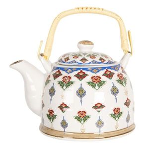 Konvice na čaj s květinovými ornamenty - 18*14*12 cm / 0, 8L 6CETE0062 obraz