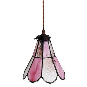 Závěsná lampa Tiffany FlowerArc pink - 18*15*115 cm E14/max 1*25W 5LL-6217 obraz