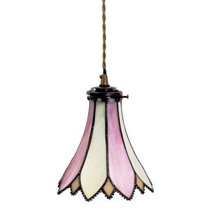 Závěsná lampa Tiffany Folwia pink - Ø 15*115 cm E14/max 1*25W 5LL-6196 obraz