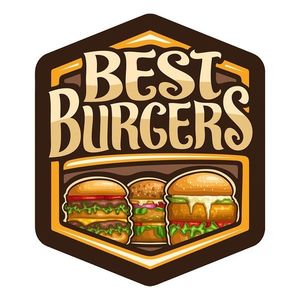 Nástěnná kovová cedule Best Burgers - 38*1*45 cm 6Y5038 obraz
