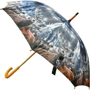 Šedý deštník s jeleny Winter Deer - Ø105*88cm BBPWHT obraz