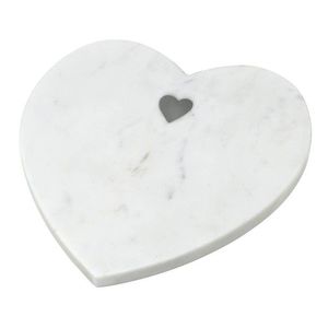 Mramorové servírovací prkénko ve tvaru srdce Marble White - 21*21*1, 5cm P820408 obraz