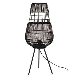 Černá antik drátěná stolní lampa Daionne - Ø 20*59 cm E27/max 1*40W 6LMP760 obraz