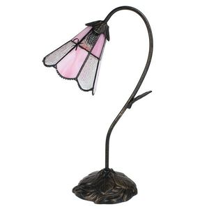 Stolní lampa Tiffany FlowerArc pink - 30*17*48 cm E14/max 1*25W 5LL-6247 obraz