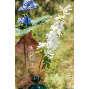 Dekorace umělá bílá květina Delphinium white - 10*10*94 cm 12436 obraz
