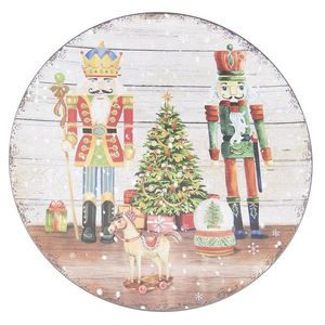 Plastový vánoční kulatý podnos/talíř s Louskáčky - Ø 40*1 cm 65107 obraz