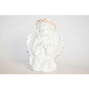 PROHOME - Anděl bílý klečící 16cm obraz