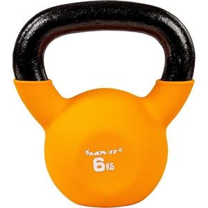 63641 MOVIT Kettlebell činka oranžová, 6 kg obraz