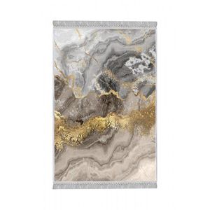 Conceptum Hypnose Koberec Marble 80x200 cm šedý/zlatý obraz