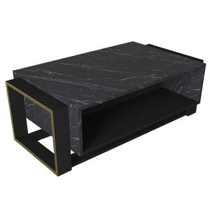 Hanah Home Konferenční stolek Bianco černý mramor obraz