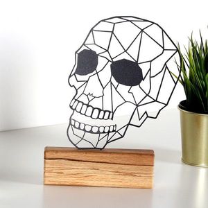 Hanah Home Kovová dekorace Skull 29 cm černá obraz