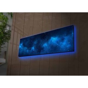 Hanah Home Obraz s led osvětlením Galaxie 90x30 cm obraz