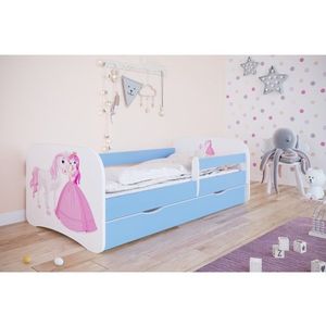 Kocot kids Dětská postel Babydreams princezna a poník modrá, varianta 70x140, bez šuplíků, bez matrace obraz