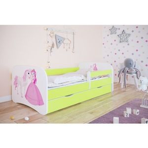 Kocot kids Dětská postel Babydreams princezna a poník zelená, varianta 70x140, bez šuplíků, bez matrace obraz
