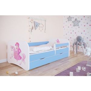 Kocot kids Dětská postel Babydreams princezna na koni modrá, varianta 70x140, bez šuplíků, bez matrace obraz
