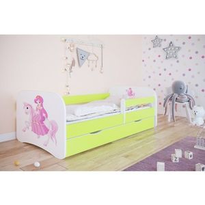 Kocot kids Dětská postel Babydreams princezna na koni zelená, varianta 70x140, bez šuplíků, bez matrace obraz