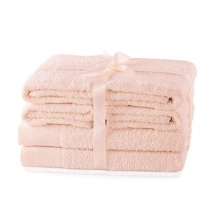 Sada ručníků AmeliaHome Amary růžových, velikost 2*70x140+4*50x100 obraz